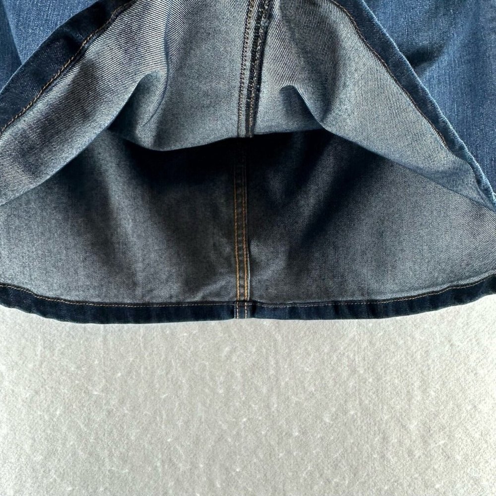 Banana Republic Skirt Size 28 Denim Pencil Mini Stretch Dark Washed Blue - Picture 7 of 11